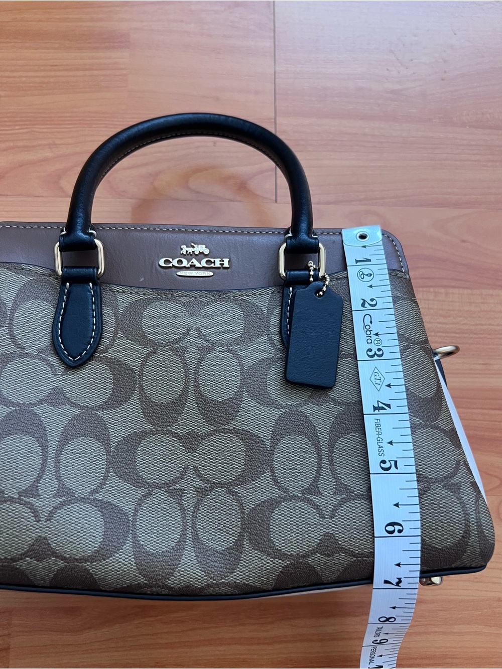 Coach Mini Darcie Caryall in Colorblock Signature Canvas - Picture 12 of 13